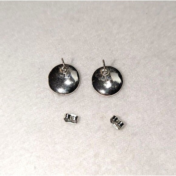 Black and Silver Tone Patterned Bracelet Earrings - Picture 11 of 12